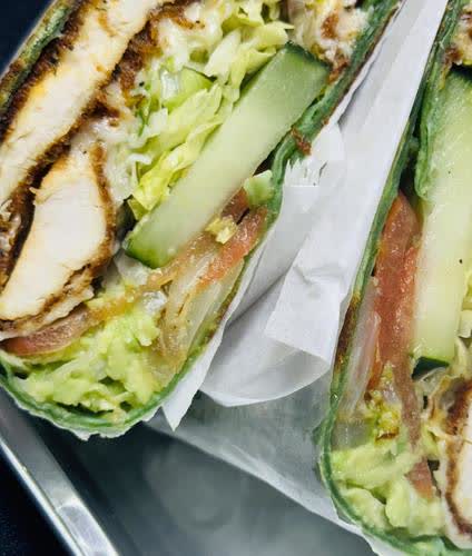 Grilled chicken wrap